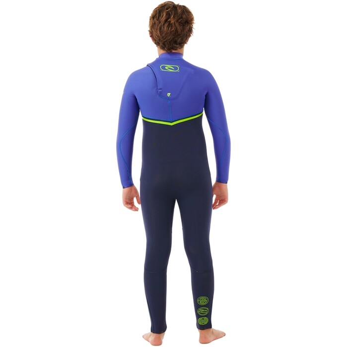 2024 Rip Curl Junior Flashbomb 5/3mm Chest Zip Wetsuit 13ABFS - Wild Berry